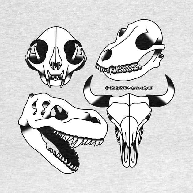 Animal Skull Pack by drawingsbydarcy